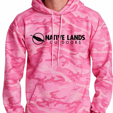 NLO Pink Camo Pullover Hoodie